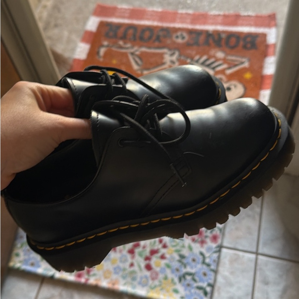 Dr. Martens Black Leather Women's Loafers